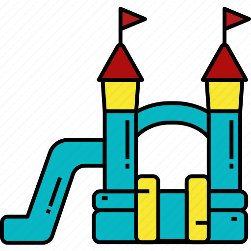 Amusementpark, bouncy, castle, fun, playground, jumper, play icon - Download on Iconfinder