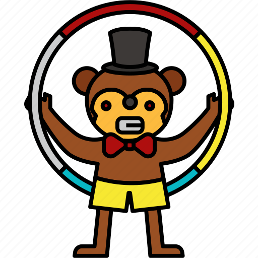 Monkey, circus, fun, party, show, amusement, park icon - Download on Iconfinder
