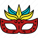 mask, carnival, costume, party, accessory, celebration, masquerade, shows