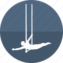acrobatic, aerial, circus performer, gymnastic, trapeze, gym, sport