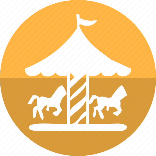 Carousel, merry go round, camp, hourse, real estate, show, tent icon - Download on Iconfinder