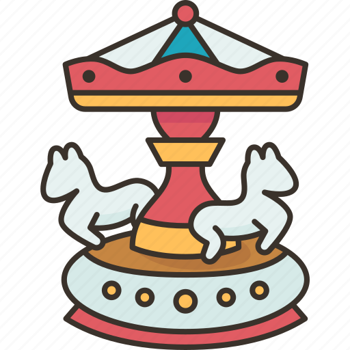 Carousel, merry, horse, round, circus icon - Download on Iconfinder