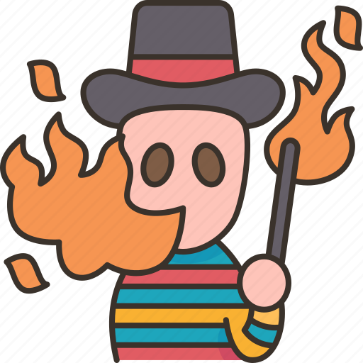 Fire, breather, flame, show, circus icon - Download on Iconfinder