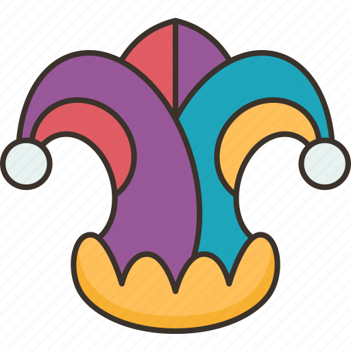 Jester, hat, comedian, costume, fun icon - Download on Iconfinder