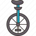 unicycle, bike, balance, wheel, circus