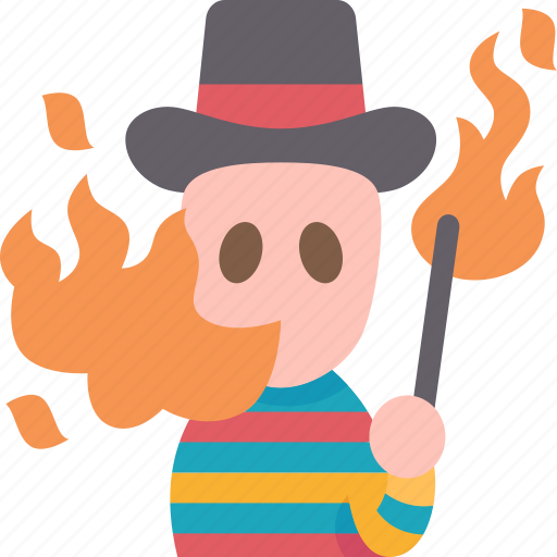 Fire, breather, flame, show, circus icon - Download on Iconfinder