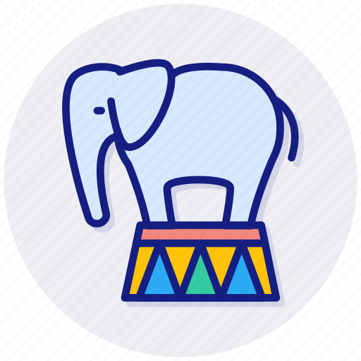 Trained, elephant, bishop, animal, carnival, circus, zoo icon - Download on Iconfinder