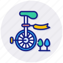 unicycle, clown, fun, transport, circus, balance, transportation