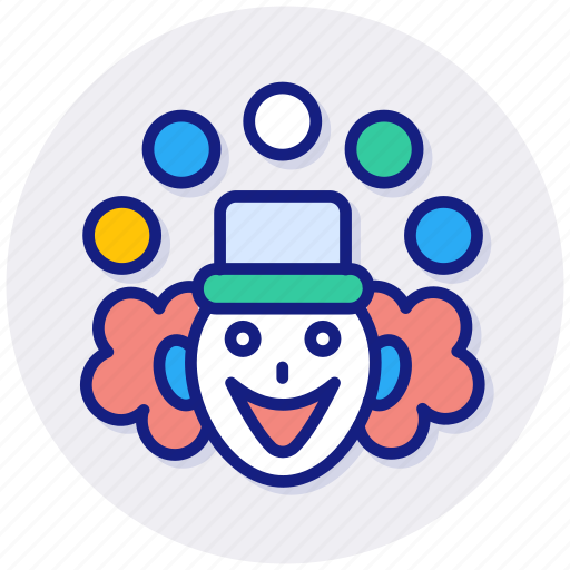 Funny, clowns, clown, face, hair, wig icon - Download on Iconfinder