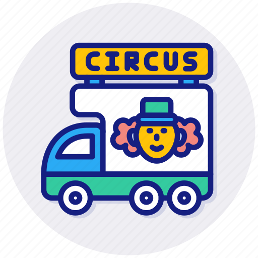 Circus, van, entertainment, fun, joy, street icon - Download on Iconfinder