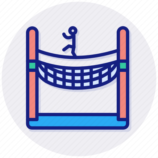 Cargo, climber, net, playing, safety, tightrope, walking icon - Download on Iconfinder