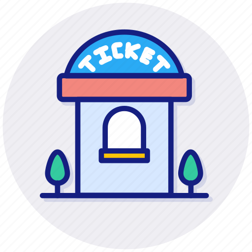 Ticket, booth, amusement, fairground, office, park, entrance icon - Download on Iconfinder
