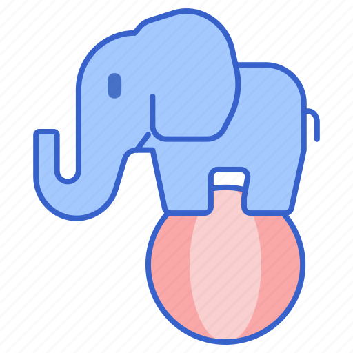 Animal, ball, circus, elephant icon - Download on Iconfinder