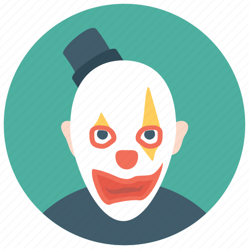 Auguste clown, circus joker, clown tramp, tramp clown, whiteface clown icon - Download on Iconfinder