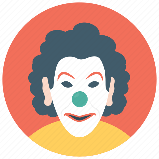 Auguste clown, auguste joker, circus joker, joker, white face clown icon - Download on Iconfinder