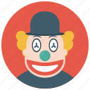 circus joker, clown character, gordoon clown, joker, producing clown