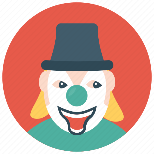 Circus joker, clown character, gordoon clown, joker, producing clown icon - Download on Iconfinder