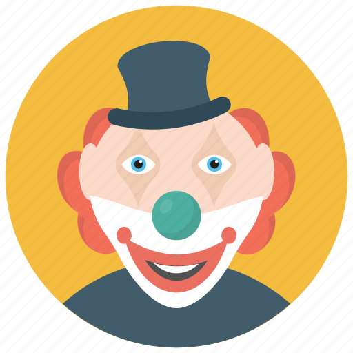 Auguste clown, circus joker, happy clown, happy tramp, tramp clown icon - Download on Iconfinder