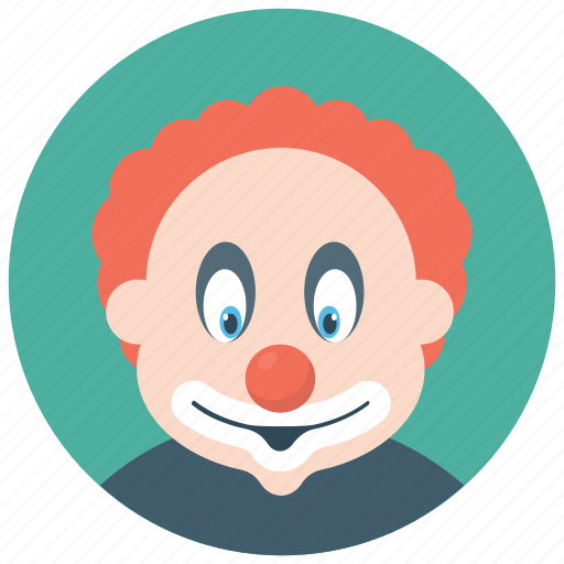 Auguste clown, circus joker, clown face, hobo clown, tramp clown icon - Download on Iconfinder