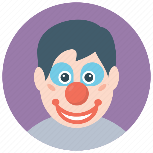 Circus joker, joker, white clown, white joker, whiteface clown icon - Download on Iconfinder