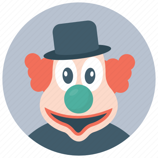 Circus joker, clown character, gordoon clown, joker, producing clown icon - Download on Iconfinder