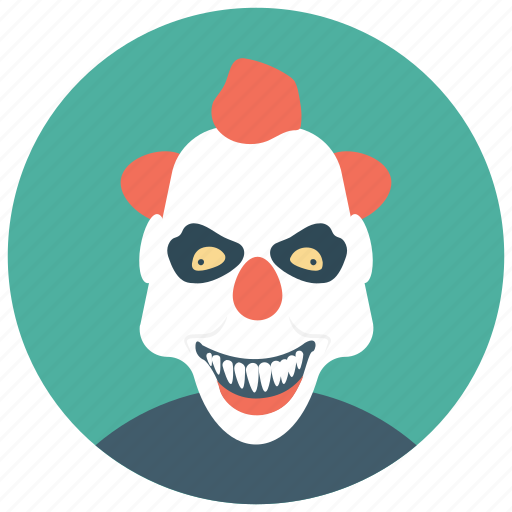 Circus joker, halloween clown, joker, scary clown, whiteface clown icon - Download on Iconfinder