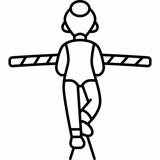 Tightrope, walker, balance, challenge, circus icon - Download on Iconfinder