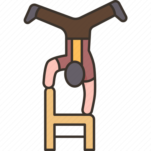 Chair, acrobatics, gymnasts, balancing, performance icon - Download on Iconfinder