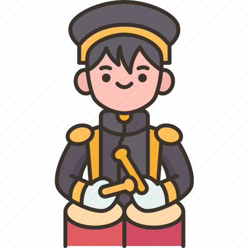 Drummer, percussion, parade, marching, carnival icon - Download on Iconfinder