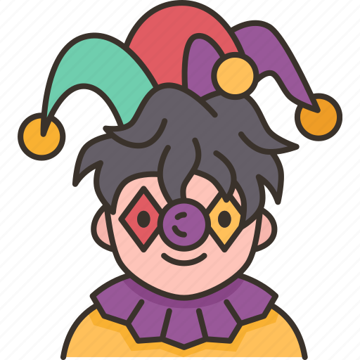 Jester, clown, circus, carnival, funny icon - Download on Iconfinder