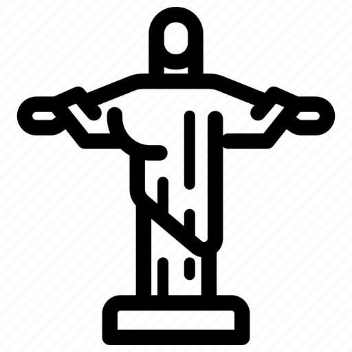 Christ, landmark, redeemer, rio de janeiro, statue icon - Download on Iconfinder