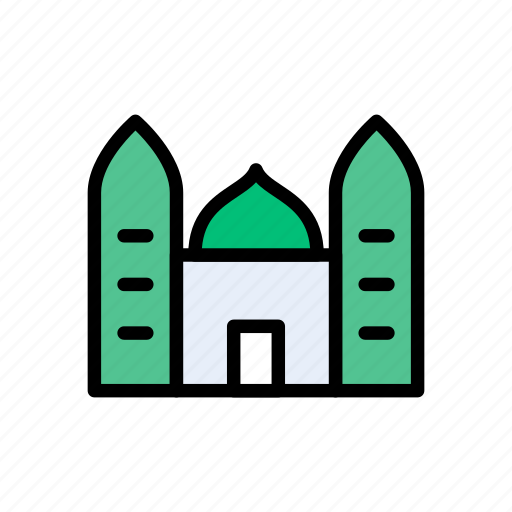 Building, mosque, muslims, pray, religious icon - Download on Iconfinder