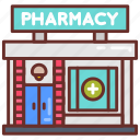 pharmacy, chemist, dispensary, drug, store, shop