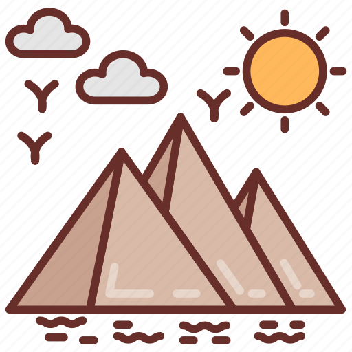 Giza, pyramid, pyramids, ancient, wonders, egyptian, architecture icon - Download on Iconfinder