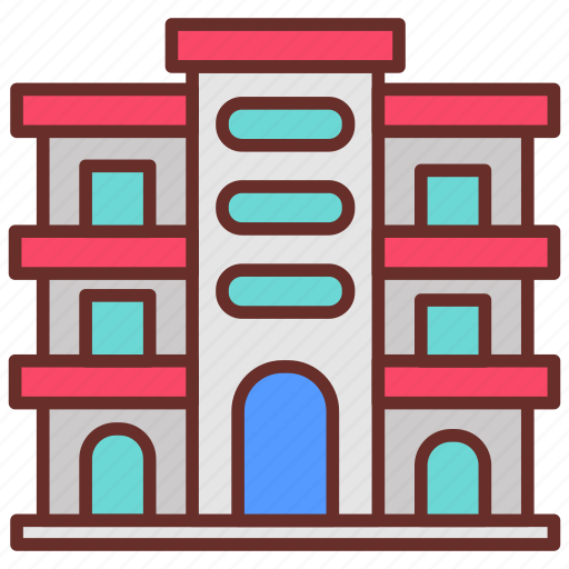 Apartments, rooms, flats, accommodations, villa, house icon - Download on Iconfinder