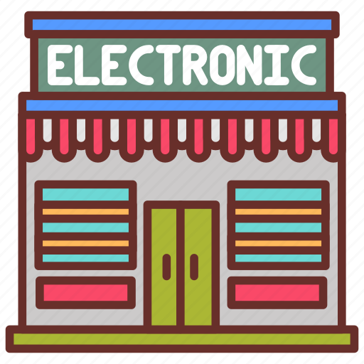 Electronic, store, electronics, mart, complex, cyberstore icon - Download on Iconfinder