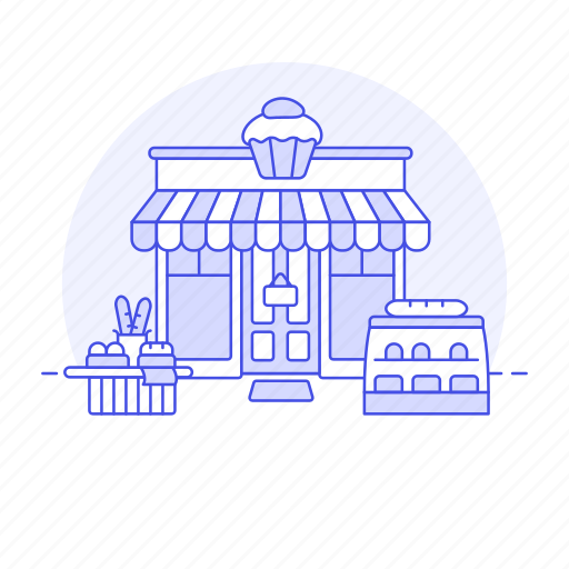 Baked, bakery, bread, building, cake, city, coffee icon - Download on Iconfinder
