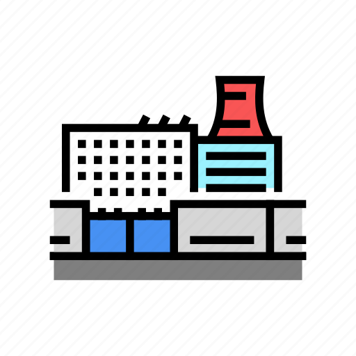 Factory, plant, industry, building, city, construction icon - Download on Iconfinder