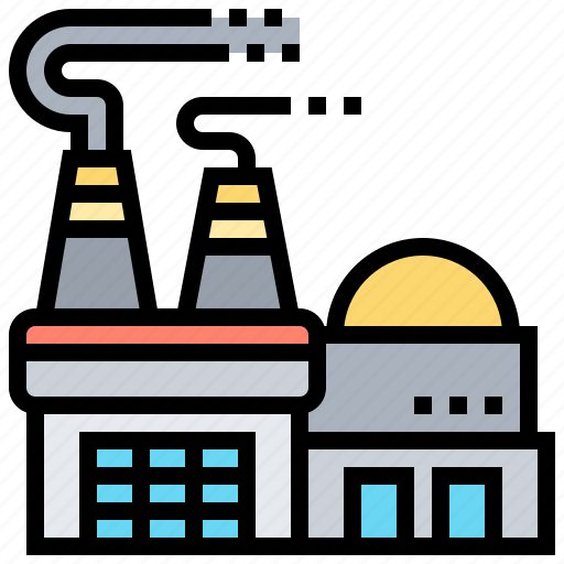 Building, factory, greenhouse, industry, pollution icon - Download on Iconfinder