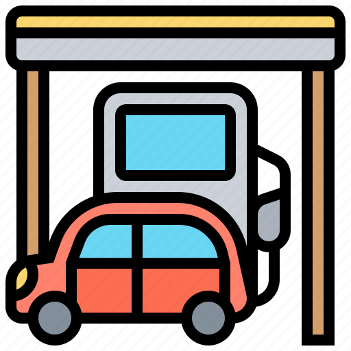 Car, filling, fuel, gas, station icon - Download on Iconfinder