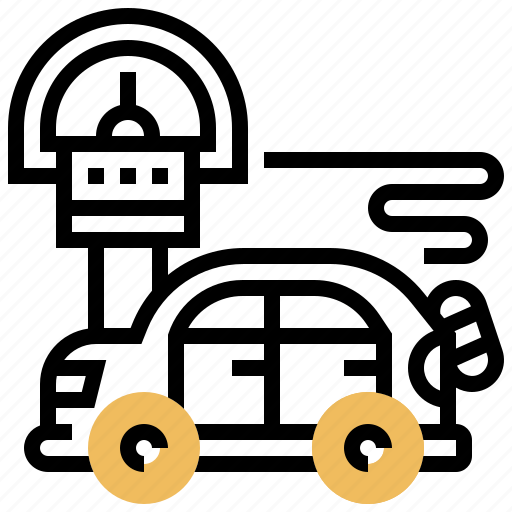 Car, machine, meter, parking, roadside icon - Download on Iconfinder