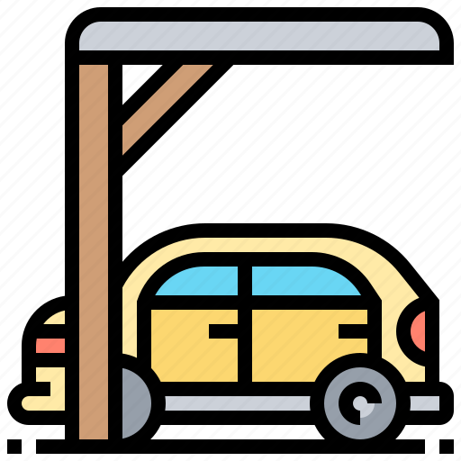 Car, garage, lot, park, shade icon - Download on Iconfinder