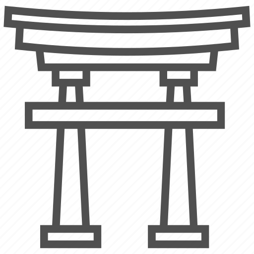 Gate, japanese gate, landmark, mark, milestone, monument, torii gate icon - Download on Iconfinder