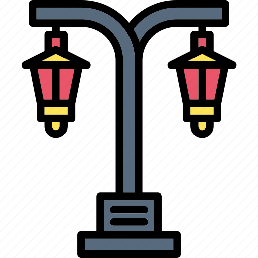City, lamp, lantern, light, street, road icon - Download on Iconfinder