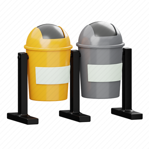Trash, bins, recycle 3D illustration - Download on Iconfinder