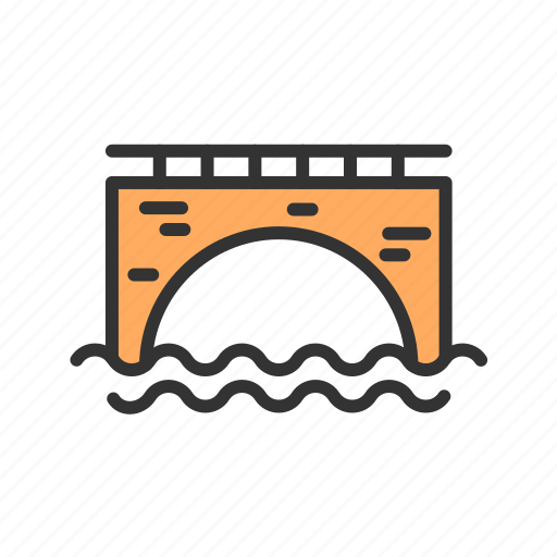 Bridge, path, direction, road, steel bridge, cross, vehicle icon - Download on Iconfinder