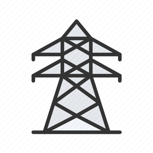 Electric tower, transmission, transformer, power, voltage, current, electrical device icon - Download on Iconfinder