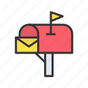 mailbox, mail, letter box, post box, box, inbox, postal box, post office
