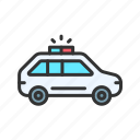 police car, car, emergency, transport, cop, vehicle, flashing