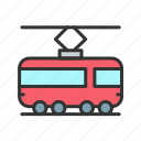 tram, transport, transportation, railway, passenger, subway, monorail, locomotive
